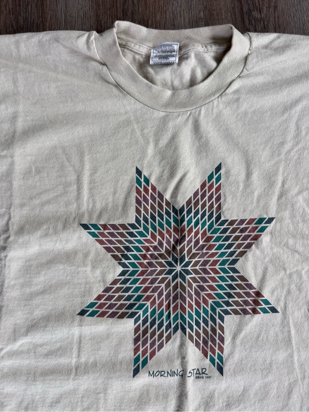 Vintage 1997 Morning Star Quilting T-Shirt - size XXLarge - Picture 2 of 6